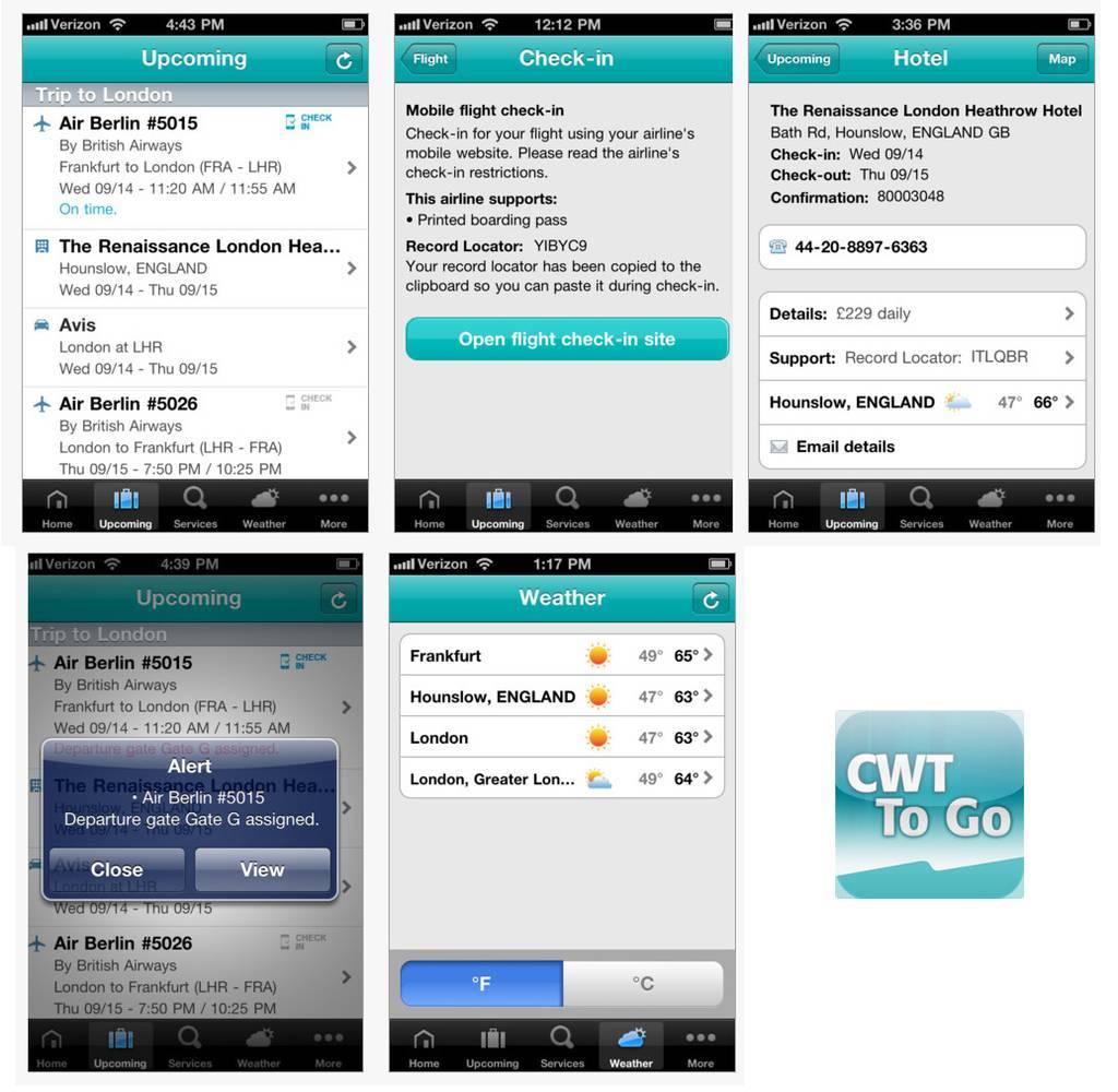 CWT To Go Voted Most Outstanding App 2012 by Business Travelers