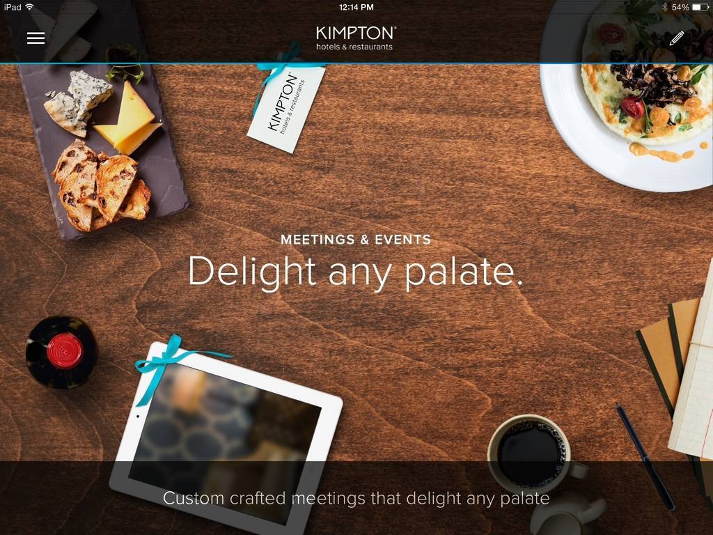 New Kimpton Sales App Allows for a Visual Venue Shopping Experience